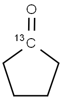 CYCLOPENTANONE (1-13C) Struktur