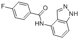 Benzamide, 4-fluoro-N-1H-indazol-4-yl- (9CI) Struktur