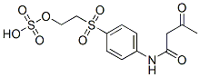 3-oxo-N-[4-[[2-(sulphooxy)ethyl]sulphonyl]phenyl]butyramide Struktur