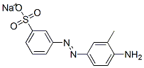 sodium m-[(4-amino-m-tolyl)azo]benzenesulphonate Struktur