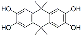 9,10-dihydro-9,9,10,10-tetramethylanthracene-2,3,6,7-tetrol  Struktur