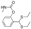 Methylcarbamic acid 2-[bis(ethylthio)methyl]phenyl ester Struktur