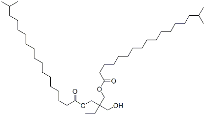 2-ethyl-2-(hydroxymethyl)-1,3-propanediyl bis(isooctadecanoate) Struktur