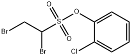 Ethanesulfonic acid, 1,2-dibromo-, o-chlorophenyl ester Struktur