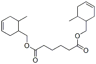 bis[(6-methylcyclohex-3-enyl)methyl] adipate Struktur