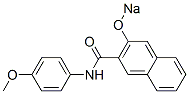 N-(p-Methoxyphenyl)-3-sodiooxy-2-naphthalenecarboxamide Struktur