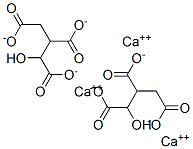 1-hydroxypropane-1,2,3-tricarboxylic acid, calcium salt Struktur