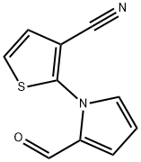 2-(2-formyl-1h-pyrrol-1-yl)thiophene-3-carbonitrile Struktur