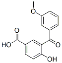 4-Hydroxy-3-(3-methoxybenzoyl)benzoic acid Struktur