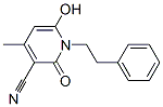 1,2-Dihydro-6-hydroxy-4-methyl-2-oxo-1-(2-phenylethyl)-3-pyridinecarbonitrile Struktur