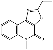 Oxazolo[5,4-c]quinolin-4(5H)-one, 2-ethyl-5-methyl- (9CI) Struktur