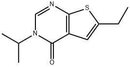 Thieno[2,3-d]pyrimidin-4(3H)-one, 6-ethyl-3-(1-methylethyl)- (9CI) Struktur