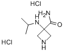 3-(Isopropylamino)azetidine-3-carboxamide dihydrochloride Struktur