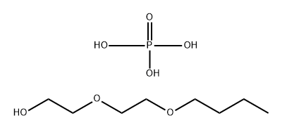 Ethanol, 2-(2-butoxyethoxy)-, phosphate, potassium salt  Struktur