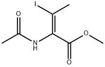 METHYL-(2Z)3-IODO-2N-ACETYL CROTANOATE Struktur