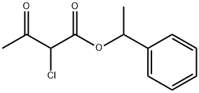 1-phenylethyl 2-chloroacetoacetate Struktur