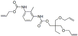 allyl [[[[2,2-bis[(allyloxy)methyl]butoxy]carbonyl]amino]methylphenyl]carbamate Struktur