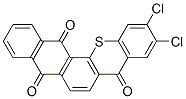 10,11-Dichloro-8H-naphtho[2,3-c]thioxanthene-5,8,14-trione Struktur