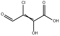 2-Butenoic  acid,  3-chloro-2-hydroxy-4-oxo- Struktur