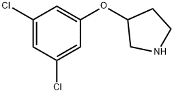 3-(3,5-DICHLOROPHENOXY)PYRROLIDINE Struktur