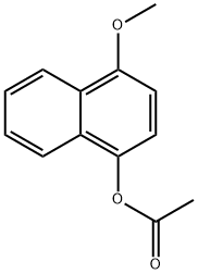 1-METHOXYNAPHTHALEN-4-YL ACETATE Struktur