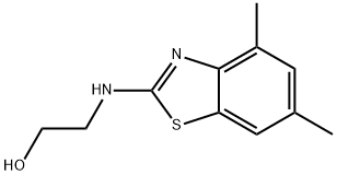 Ethanol, 2-[(4,6-dimethyl-2-benzothiazolyl)amino]- (9CI) Struktur