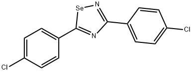 3,5-Bis(4-chlorophenyl)-1,2,4-selenadiazole Struktur