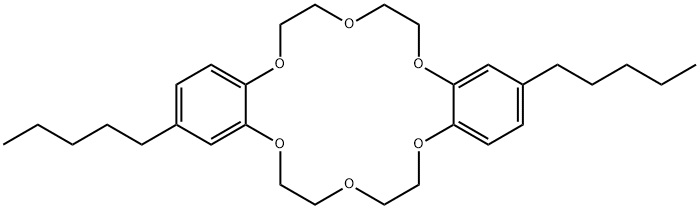 2,13-divaleryldibenzo-18-crown-6 Struktur