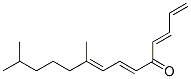 9,13-dimethyltetradecatetraen-5-one Struktur