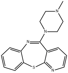 5-(4-methylpiperazin-1-yl)pyrido[2,3-b][1,5]benzothiazepine Struktur