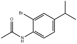 N-(2-BROMO-4-ISOPROPYL-PHENYL)-ACETAMIDE Struktur