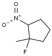 Cyclopentane, 1-fluoro-1-methyl-2-nitro- (9CI) Struktur