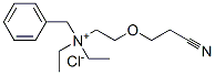 benzyl[2-(2-cyanoethoxy)ethyl]diethylammonium chloride Struktur