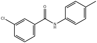 3-chloro-N-(4-methylphenyl)benzamide Struktur