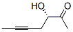 5-Heptyn-2-one, 3-hydroxy-, (3S)- (9CI) Struktur