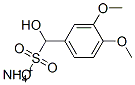 ammonium alpha-hydroxy-3,4-dimethoxytoluene-alpha-sulphonate Struktur