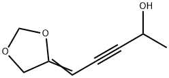 3-Pentyn-2-ol,  5-(1,3-dioxolan-4-ylidene)- Struktur