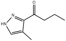 1-Butanone,  1-(4-methyl-1H-pyrazol-3-yl)- Struktur