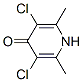 3,5-dichloro-2,6-dimethyl-1H-pyridin-4-one Struktur