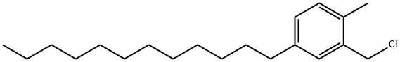 2-(chloromethyl)-4-dodecyltoluene Struktur