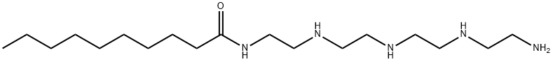 N-[2-[[2-[[2-[(2-Aminoethyl)amino]ethyl]amino]ethyl]amino]ethyl]decanamide Struktur