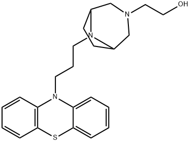 8-[3-(10H-Phenothiazin-10-yl)propyl]-3,8-diazabicyclo[3.2.1]octane-3-ethanol Struktur