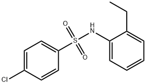 4-chloro-N-(2-ethylphenyl)benzenesulfonamide Struktur