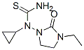 Thiourea, N-cyclopropyl-N-(3-ethyl-2-oxo-1-imidazolidinyl)- (9CI) Struktur