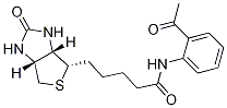 1H-Thieno[3,4-d]iMidazole-4-pentanaMide, N-(acetylphenyl)hexahydro-2-oxo-, (3aS,4S,6aR)- Struktur