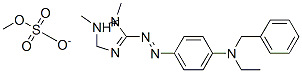 3-[[4-[benzylethylamino]phenyl]azo]-1,2-dimethyl-1H-1,2,4-triazolium methyl sulphate Struktur