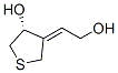 Thiophene-3-ol, tetrahydro-4-(2-hydroxyethylidene)-, (3R)- (9CI) Struktur