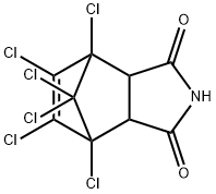 1,4,5,6,7,7-HEXACHLOROBICYCLO(2.2.1)-5-HEPTENE-2,3-DICARBOXIMIDE Struktur