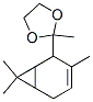 2-methyl-2-(3,7,7-trimethylbicyclo[4.1.0]hept-3-en-2-yl)-1,3-dioxolane Struktur