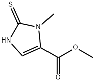 METHYL 1-METHYL-2-SULFANYL-1H-IMIDAZOLE-5-CARBOXYLATE Struktur